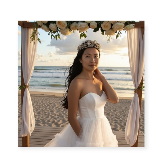 Vintage Accessories - Vintage: Mari Elena ᪥ Moonstone Floral Swarovski Crystal Bridal Tiara ᪥ Luxury